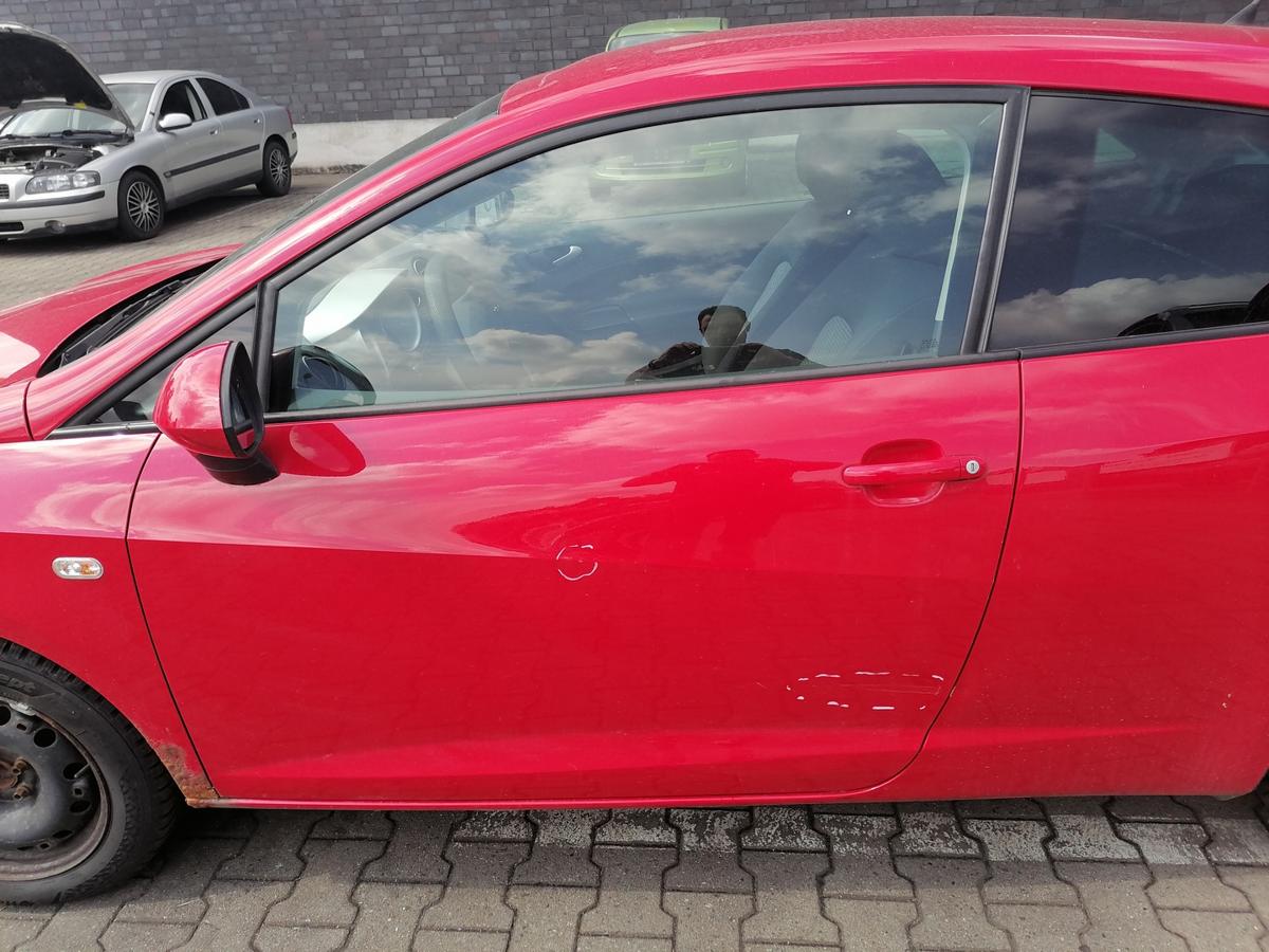 Seat Ibiza 6J original T&uuml;r links LS3H Emocion Rot 3-T&uuml;rer Rohbau Bj.2009
